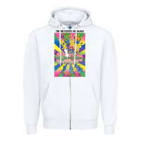 White different drummer   peter max Zipper Hoodie - ArtChic