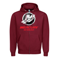 Burgundy Mercury Marine Outboard Boat Zipper Hoodie - ArtChic