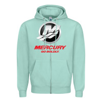 Seafoam Mercury Marine Outboard Boat Zipper Hoodie - ArtChic