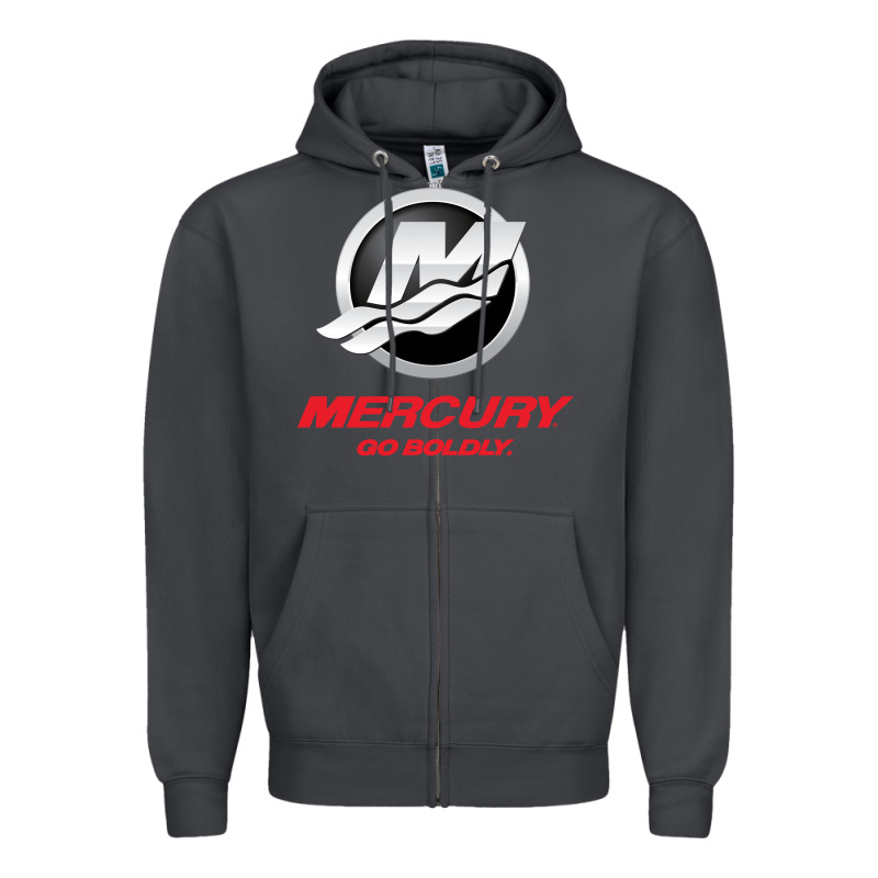 Mercury Marine Outboard Boat Zipper Hoodie by ArtChic | Teevron