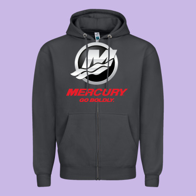 Mercury Marine Outboard Boat Zipper Hoodie Designed By Artchic