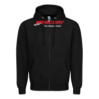 Black Mercury Marine Outboard Boat Zipper Hoodie - ArtChic