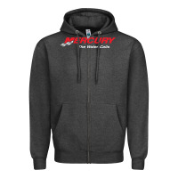 Charcoal Heather Mercury Marine Outboard Boat Zipper Hoodie - ArtChic