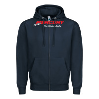 Navy Mercury Marine Outboard Boat Zipper Hoodie - ArtChic