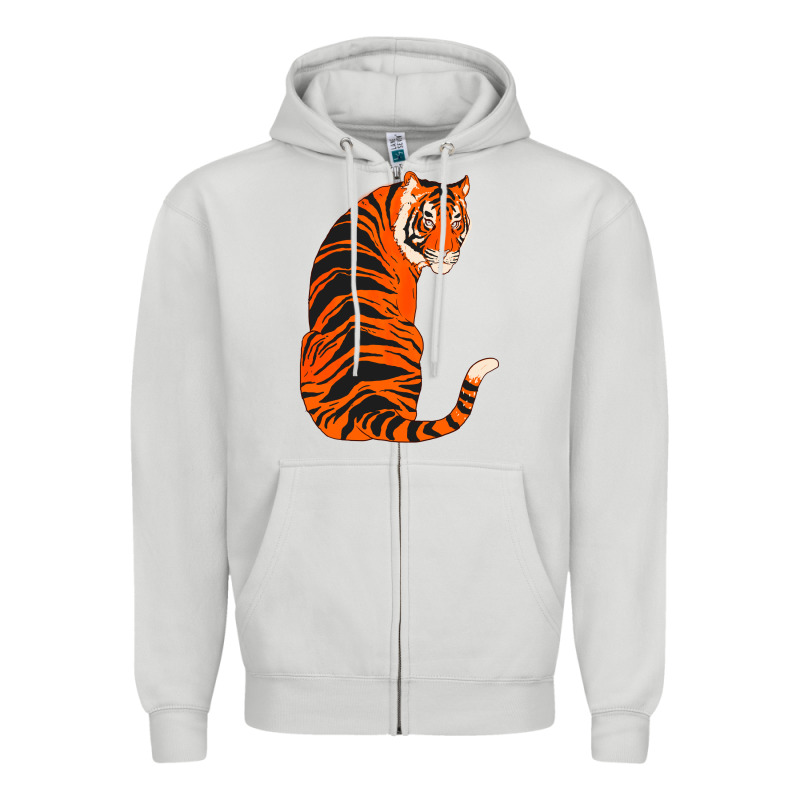 Tiger Zipper Hoodie by ArtChic | Teevron