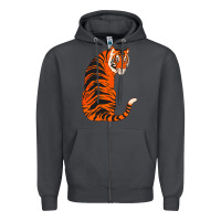 Smoke tiger Zipper Hoodie - ArtChic