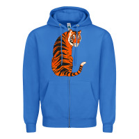 True Royal tiger Zipper Hoodie - ArtChic