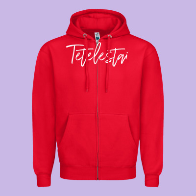Tetelestai, Greek It Is Finished, Christian Easter Zipper Hoodie Designed By Artchic