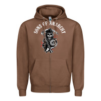 Chestnut horror skull sons of anarchy Zipper Hoodie - ArtChic