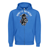 True Royal horror skull sons of anarchy Zipper Hoodie - ArtChic