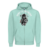 Seafoam horror skull sons of anarchy Zipper Hoodie - ArtChic