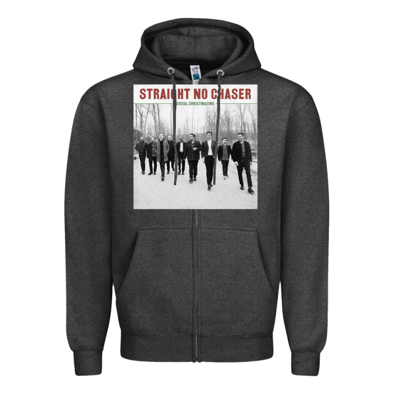 Straight No Chaser Social Christmasing Zipper Hoodie by ArtChic | Teevron