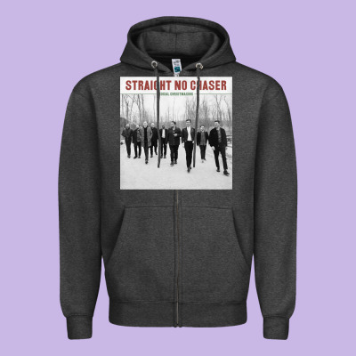 Straight No Chaser Social Christmasing Zipper Hoodie Designed By Artchic