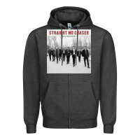 Charcoal Heather Straight No Chaser Social Christmasing Zipper Hoodie - ArtChic