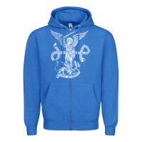 True Royal st michael archangel catholic angel defend us Zipper Hoodie - ArtChic