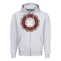 Heather Grey College of  central state Wilberfroce 1887 Zipper Hoodie - ArtChic