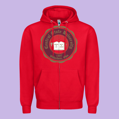 College Of  Central State Wilberfroce 1887 Zipper Hoodie Designed By Artchic