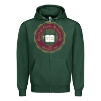 Sports Green College of  central state Wilberfroce 1887 Zipper Hoodie - ArtChic