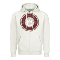 Oatmeal Heather College of  central state Wilberfroce 1887 Zipper Hoodie - ArtChic