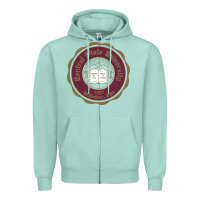 Seafoam College of  central state Wilberfroce 1887 Zipper Hoodie - ArtChic