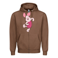 Chestnut piglet Zipper Hoodie - ArtChic