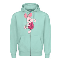 Seafoam piglet Zipper Hoodie - ArtChic