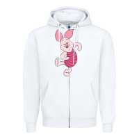 White piglet Zipper Hoodie - ArtChic