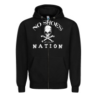 Black KENNY CHESNEY NO SHOES NATION Zipper Hoodie - ArtChic