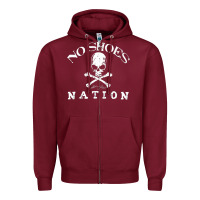 Burgundy KENNY CHESNEY NO SHOES NATION Zipper Hoodie - ArtChic