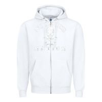 White KENNY CHESNEY NO SHOES NATION Zipper Hoodie - ArtChic