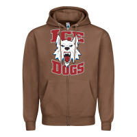 Chestnut Fairbanks Ice Dogs Zipper Hoodie - ArtChic