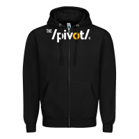 Black The Pivot Podcast Zipper Hoodie - ArtChic