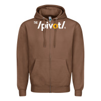 Chestnut The Pivot Podcast Zipper Hoodie - ArtChic