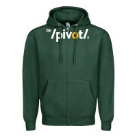 Sports Green The Pivot Podcast Zipper Hoodie - ArtChic