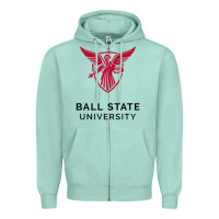 Seafoam ball.state.university.merch Zipper Hoodie - ArtChic