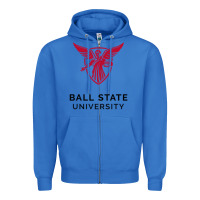 True Royal ball.state.university.merch Zipper Hoodie - ArtChic