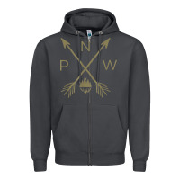 Smoke pacific northwest mountain  cool pnw pacific northwest t shirt Zipper Hoodie - ArtChic