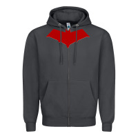Smoke red hood Zipper Hoodie - ArtChic