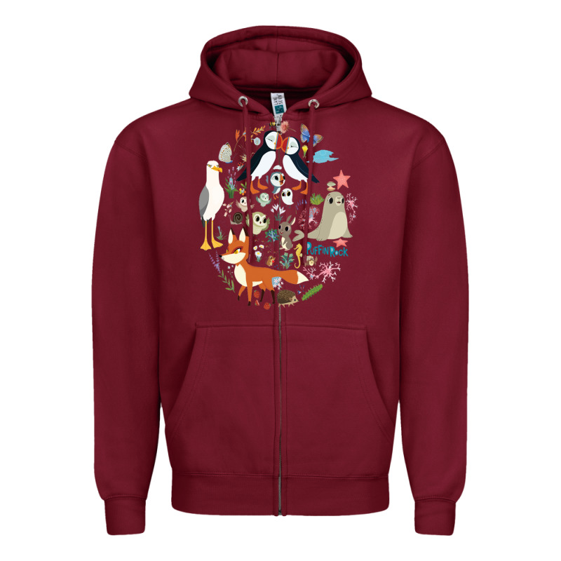 Puffin Rock Gift For Fans Puffin Rock Characters Zipper Hoodie by ArtChic | Teevron