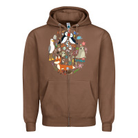 Chestnut Puffin Rock gift for fans puffin rock characters Zipper Hoodie - ArtChic