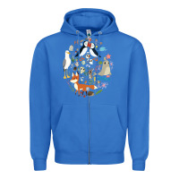 True Royal Puffin Rock gift for fans puffin rock characters Zipper Hoodie - ArtChic