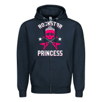 Navy rockstar Zipper Hoodie - ArtChic