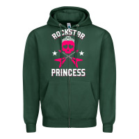Sports Green rockstar Zipper Hoodie - ArtChic