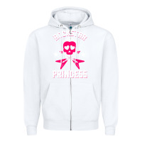White rockstar Zipper Hoodie - ArtChic