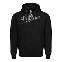Black The Doobie Brothers Zipper Hoodie - ArtChic