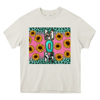 Cream Mom sunflower glitter Heavy Core Tee - CowGirlArtShop