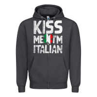 Smoke Kiss Me I'm Italian Zipper Hoodie - ArtChic