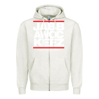 Oatmeal Heather Jabbawockeez Zipper Hoodie - ArtChic