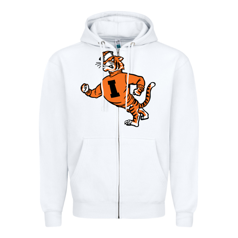 Vintage Walking Angry Tiger Idaho State Zipper Hoodie by ArtChic | Teevron