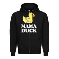 Black mama duck t shirt funny mother bird gift Zipper Hoodie - ArtChic
